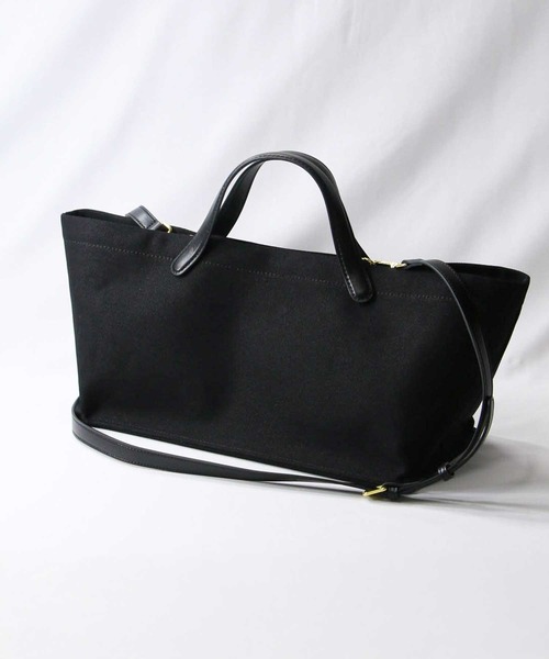 Gready Brilliant（グレディブリリアン）の「キャンバス横長トート（トートバッグ・レディース・ブラック/ベージュ・FREE）」の16枚目の写真