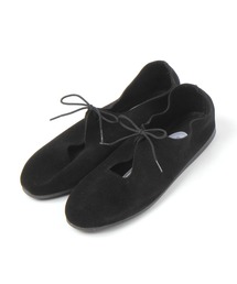 GEORGE'S（ジョージズ）の「【JAVERFLEX】スエードフラットシューズ（24～24.5cm/24.5～25.0cm）（パンプス）」