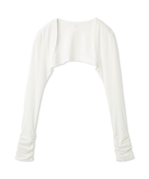 LILY BROWN(リリーブラウン)の「UVカットショートボレロ(Tシャツ/カットソー・レディース・ネイビー/ホワイト/ブラック・F)」の2枚目の写真