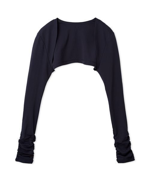 LILY BROWN(リリーブラウン)の「UVカットショートボレロ(Tシャツ/カットソー・レディース・ネイビー/ホワイト/ブラック・F)」の14枚目の写真