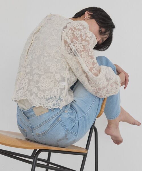 BEDWIN(ベドウィン)の「【EDWIN別注】ワイドデニム(デニムパンツ・レディース・ブルー系その他/ライトインディゴブルー・M/S/L)」の9枚目の写真