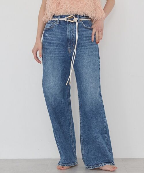 BEDWIN(ベドウィン)の「【EDWIN別注】ワイドデニム(デニムパンツ・レディース・ブルー系その他/ライトインディゴブルー・M/S/L)」の6枚目の写真