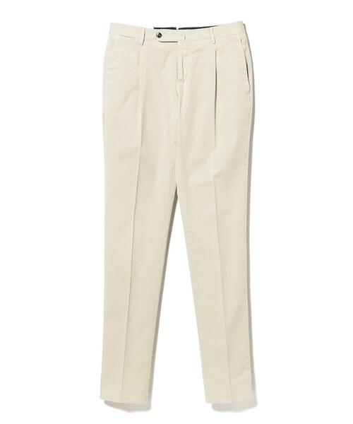 BEAMS F（ビームスエフ）の「【別注】PT TORINO / EVO-F ストレッチ コットンツイル 1プリーツ スラックス（その他パンツ・メンズ・カーキ/ネイビー/ベージュ/ホワイト・46/48/44/50）」の2枚目の写真