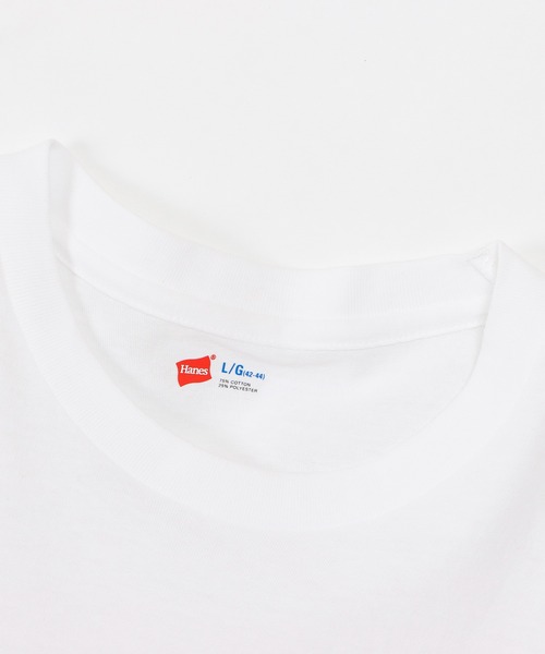 HANES(ヘインズ)の「【Hanes/ヘインズ】メンズ 【3枚組】アオラベルクルーネックTシャツ 青パック(Tシャツ/カットソー・メンズ・ホワイト・X-LARGE/MEDIUM/SMALL/LARGE/X-SMALL)」の2枚目の写真