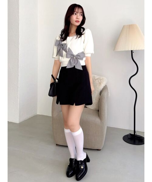 dazzlin(ダズリン)の「ミニスリットコンパクトショートパンツ(その他パンツ・レディース・チャコールグレー/ブラック・MEDIUM/SMALL)」の20枚目の写真