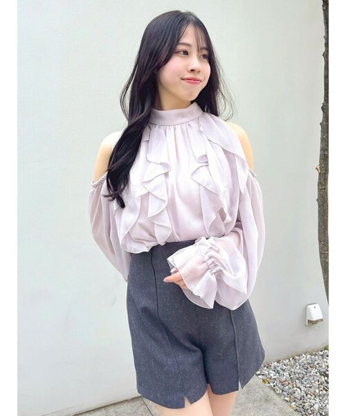 dazzlin(ダズリン)の「ミニスリットコンパクトショートパンツ(その他パンツ・レディース・チャコールグレー/ブラック・MEDIUM/SMALL)」の19枚目の写真