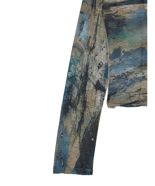 PAINTED TEXTURE ART TOP（Tシャツ/カットソー）｜Ameri（アメリ）の