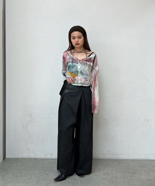 アメリヴィンテージPAINTED TEXTURE ART TOP PAINTED TEXTURE ART TOP（Tシャツ/カットソー）｜Ameri（アメリ）の