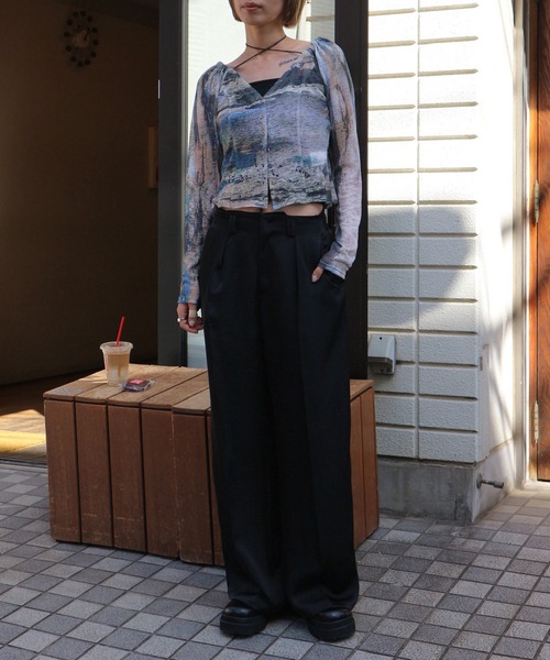 PAINTED TEXTURE ART TOP（Tシャツ/カットソー）｜Ameri（アメリ）の
