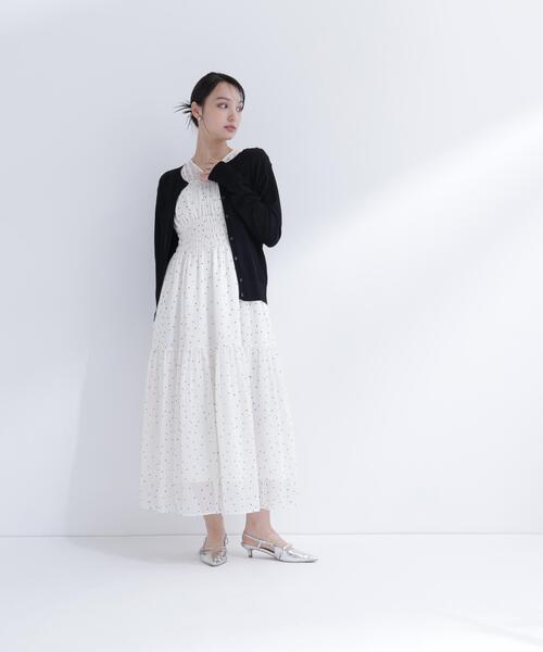 NATURAL BEAUTY BASIC(ナチュラルビューティーベーシック)の「【Oggi.jp掲載】【UVカット】レーヨンナイロンカーディガン(カーディガン/ボレロ・レディース・オフホワイト/ブラック/ライトグリーン・FREE)」の5枚目の写真