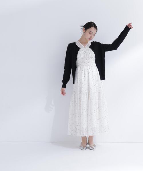 NATURAL BEAUTY BASIC(ナチュラルビューティーベーシック)の「【Oggi.jp掲載】【UVカット】レーヨンナイロンカーディガン(カーディガン/ボレロ・レディース・オフホワイト/ブラック/ライトグリーン・FREE)」の7枚目の写真