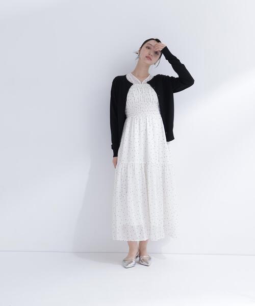 NATURAL BEAUTY BASIC(ナチュラルビューティーベーシック)の「【Oggi.jp掲載】【UVカット】レーヨンナイロンカーディガン(カーディガン/ボレロ・レディース・オフホワイト/ブラック/ライトグリーン・FREE)」の9枚目の写真