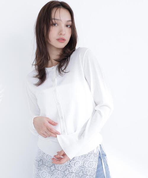 NATURAL BEAUTY BASIC(ナチュラルビューティーベーシック)の「【Oggi.jp掲載】【UVカット】レーヨンナイロンカーディガン(カーディガン/ボレロ・レディース・オフホワイト/ブラック/ライトグリーン・FREE)」の14枚目の写真