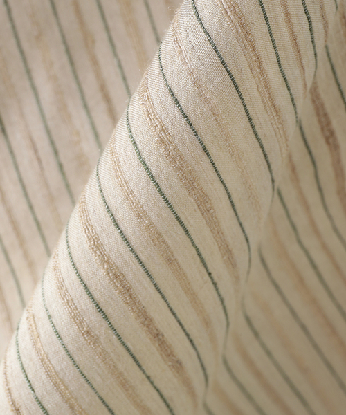 SEEALL（シーオール）の「SEEALL / シーオール REGULAR COLLAR SHIRTS STRIPE（シャツ/ブラウス・メンズ・ベージュ・46/48）」の3枚目の写真