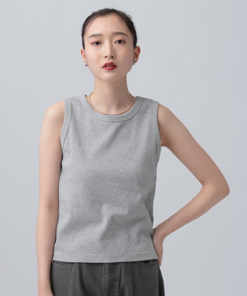 LEPSIM(レプシィム)の「機能付きノースリタンク 639407(タンクトップ・レディース・キャメル/オフホワイト/グレー/ライトグレー・FREE)」の3枚目の写真