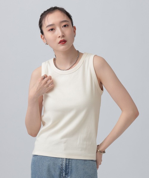 LEPSIM(レプシィム)の「機能付きノースリタンク 639407(タンクトップ・レディース・キャメル/オフホワイト/グレー/ライトグレー・FREE)」の15枚目の写真