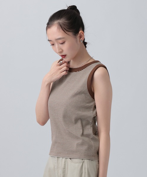 LEPSIM(レプシィム)の「機能付きノースリタンク 639407(タンクトップ・レディース・キャメル/オフホワイト/グレー/ライトグレー・FREE)」の21枚目の写真