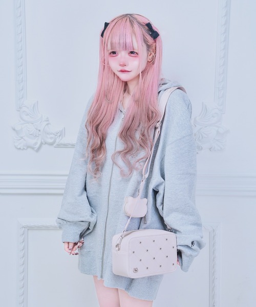 nyanMe(ニャンミー)の「ねこちゃんしょるだーばっぐ(ショルダーバッグ・レディース・ピンク/ブラック・FREE)」の9枚目の写真