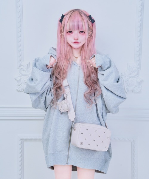 nyanMe(ニャンミー)の「ねこちゃんしょるだーばっぐ(ショルダーバッグ・レディース・ピンク/ブラック・FREE)」の10枚目の写真