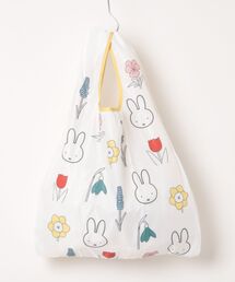 Miffy（ ミッフィー）の「【 miffy 】 『miffy bloom』 シリーズ マルシェショッピングバッグ 26S3（エコバッグ/サブバッグ）」