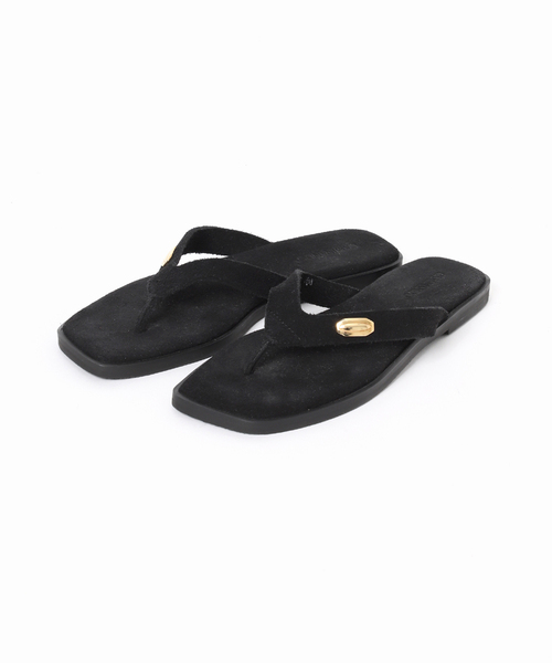 journal standard L'essage(ジャーナルスタンダードレサージュ)の「【CAMINANDO/カミナンド】THONG SANDALS:サンダル(サンダル・レディース・ブラック/ベージュ・5/XX-SMALL/6/7)」の4枚目の写真