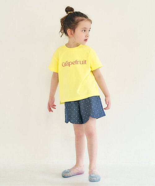 apres les cours(アプレレクール)の「【リンク】バックプリントフルーツロゴTシャツ(Tシャツ/カットソー・キッズ・イエロー/レインボー/レッド・80/90/100/110/120/130)」の9枚目の写真
