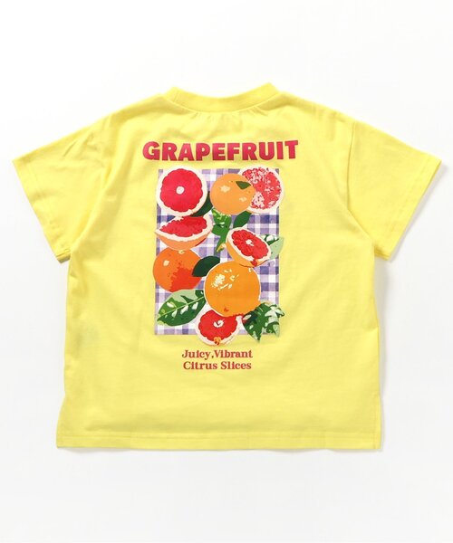 apres les cours(アプレレクール)の「【リンク】バックプリントフルーツロゴTシャツ(Tシャツ/カットソー・キッズ・イエロー/レインボー/レッド・80/90/100/110/120/130)」の14枚目の写真