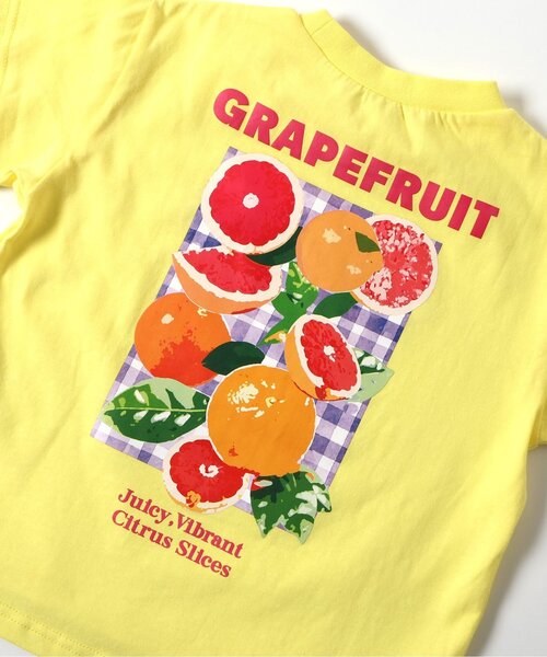 apres les cours(アプレレクール)の「【リンク】バックプリントフルーツロゴTシャツ(Tシャツ/カットソー・キッズ・イエロー/レインボー/レッド・80/90/100/110/120/130)」の17枚目の写真