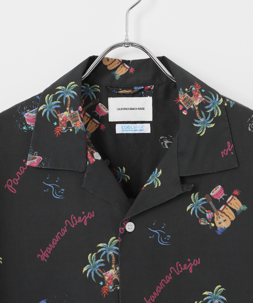 B.C STOCK（ベーセーストック）の「《予約》CRH COOLMAX アロハシャツ（シャツ/ブラウス・メンズ・ブラック/ブルー系その他/ホワイト・MEDIUM/LARGE）」の5枚目の写真