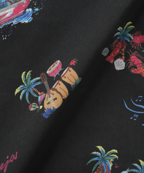 B.C STOCK（ベーセーストック）の「《予約》CRH COOLMAX アロハシャツ（シャツ/ブラウス・メンズ・ブラック/ブルー系その他/ホワイト・MEDIUM/LARGE）」の10枚目の写真