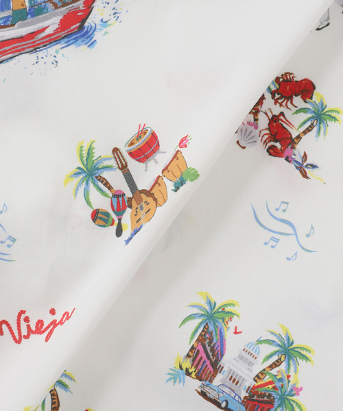 B.C STOCK（ベーセーストック）の「《予約》CRH COOLMAX アロハシャツ（シャツ/ブラウス・メンズ・ブラック/ブルー系その他/ホワイト・MEDIUM/LARGE）」の12枚目の写真