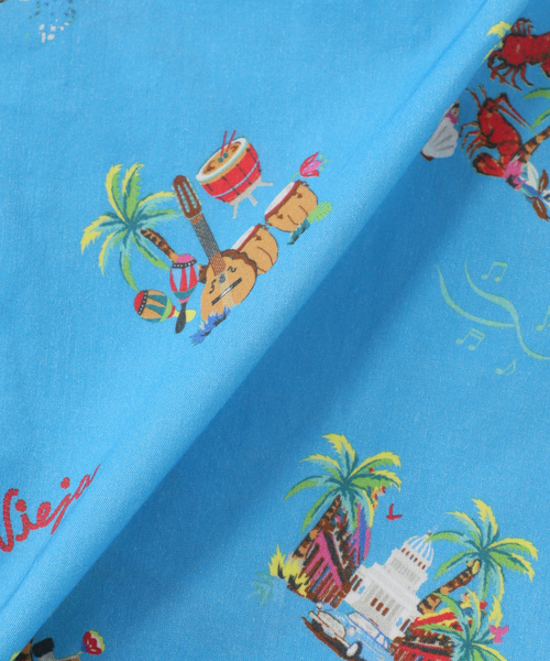 B.C STOCK（ベーセーストック）の「《予約》CRH COOLMAX アロハシャツ（シャツ/ブラウス・メンズ・ブラック/ブルー系その他/ホワイト・MEDIUM/LARGE）」の13枚目の写真