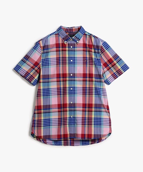 TOMMY HILFIGER（トミーヒルフィガー）の「マルチチェックショートスリーブシャツ（Tシャツ/カットソー・メンズ・グリーン/ライトイエロー・SMALL/MEDIUM/LARGE/X-LARGE）」の6枚目の写真