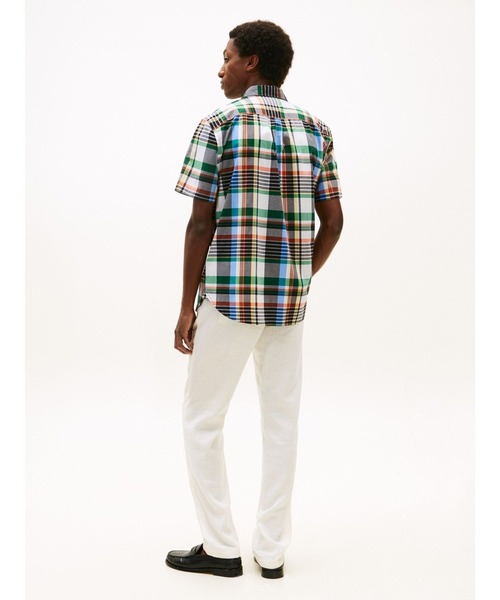 TOMMY HILFIGER（トミーヒルフィガー）の「マルチチェックショートスリーブシャツ（Tシャツ/カットソー・メンズ・グリーン/ライトイエロー・SMALL/MEDIUM/LARGE/X-LARGE）」の10枚目の写真