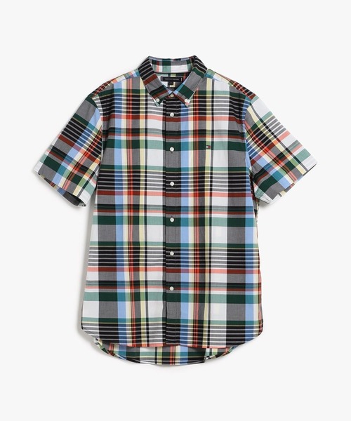 TOMMY HILFIGER（トミーヒルフィガー）の「マルチチェックショートスリーブシャツ（Tシャツ/カットソー・メンズ・グリーン/ライトイエロー・SMALL/MEDIUM/LARGE/X-LARGE）」の12枚目の写真