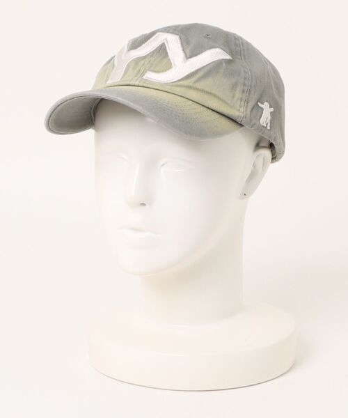OPEN Yy（オープンワイワイ）の「OPEN Yy/オープンワイワイ/YY GRAIENT BALL CAP（キャップ・レディース・モスグリーン/ブラック/パープル・F）」の2枚目の写真