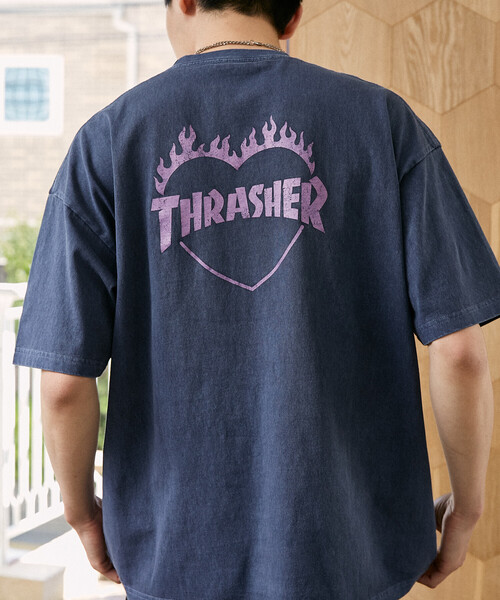 セール】THRASHER × PUBLUX/スラッシャー 別注 バックプリント ハート