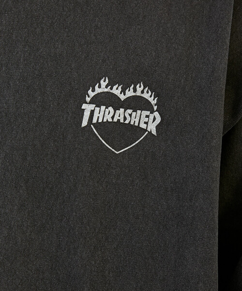 FREAK'S STORE(フリークスストア)の「THRASHER × PUBLUX/スラッシャー 別注 バックプリント ハート ロゴTシャツ 限定展開(Tシャツ/カットソー・メンズ・ブラック/ピンク/ホワイト/ネイビー・LARGE/MEDIUM/SMALL)」の11枚目の写真