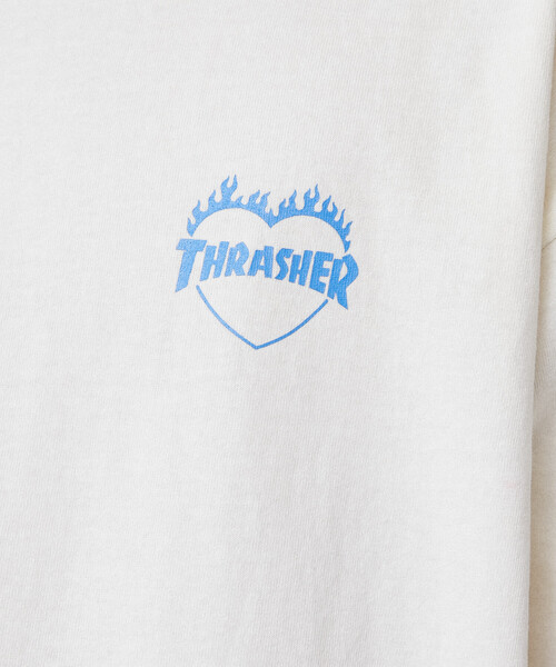 THRASHER × PUBLUX/スラッシャー 別注 バックプリント ハート ロゴT
