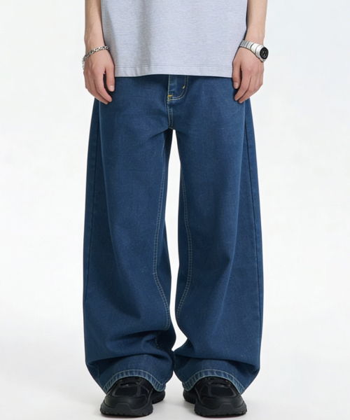 ARTISTWEAR（アーティストウェア）の「[ATW] アーク ワイド デニムパンツ（デニムパンツ・レディース・ブルー系その他・SMALL/MEDIUM/LARGE/X-LARGE/XX-LARGE/XXX-LARGE）」の5枚目の写真