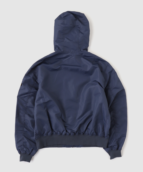 Alpha Industries（アルファインダストリーズ）の「ALPHA INDUSTRIES / アルファ インダストリーズ L-2B HOODED HUNTER FLIGH（その他アウター・メンズ・ネイビー/ブラック・X-LARGE/LARGE/MEDIUM/SMALL）」の3枚目の写真