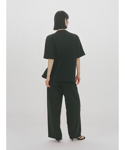 MIDIUMISOLID(ミディウミソリッド)の「MIDIUMISOLID for Ladies ノーカラードローストリングシャツ(シャツ/ブラウス・レディース・ブラック/ネイビー/ライトグレー・FREE)」の16枚目の写真