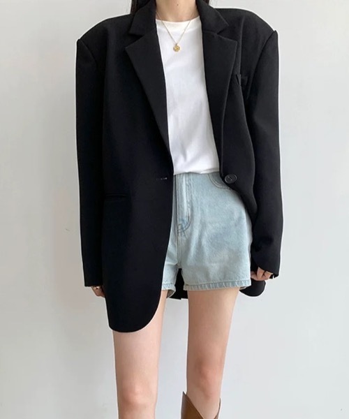 Alvia(アルビア)の「テーラードジャケット(テーラードジャケット・レディース・ブラック/ダークグレー・M)」の19枚目の写真