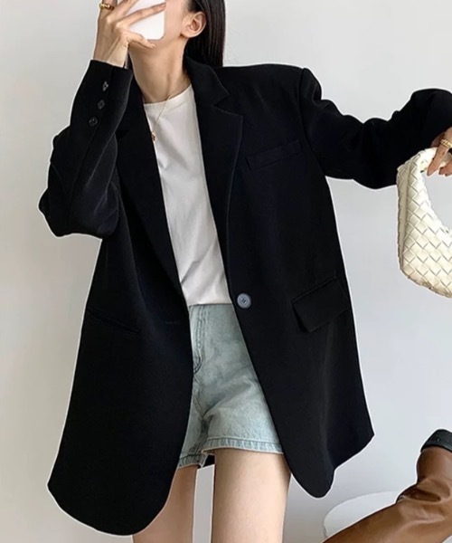 Alvia(アルビア)の「テーラードジャケット(テーラードジャケット・レディース・ブラック/ダークグレー・M)」の17枚目の写真