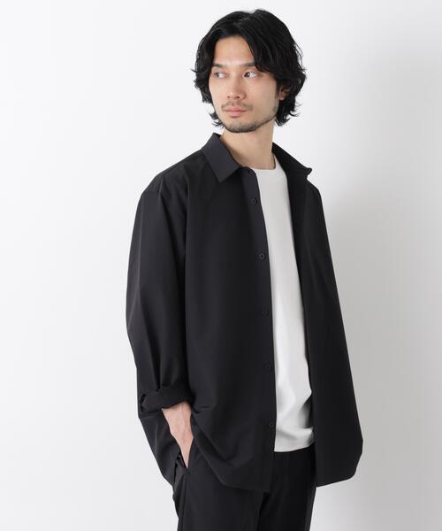 NANO universe（ナノユニバース）の「ライトウェイトストレッチシャツ 長袖（シャツ/ブラウス・メンズ・グレー/ブラック/カーキ・L/M/S）」の4枚目の写真