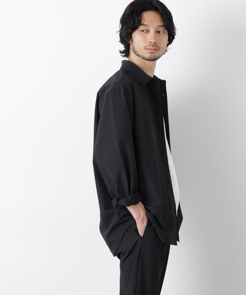 NANO universe（ナノユニバース）の「ライトウェイトストレッチシャツ 長袖（シャツ/ブラウス・メンズ・グレー/ブラック/カーキ・L/M/S）」の5枚目の写真