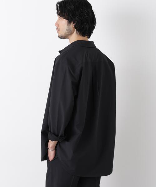 NANO universe（ナノユニバース）の「ライトウェイトストレッチシャツ 長袖（シャツ/ブラウス・メンズ・グレー/ブラック/カーキ・L/M/S）」の6枚目の写真