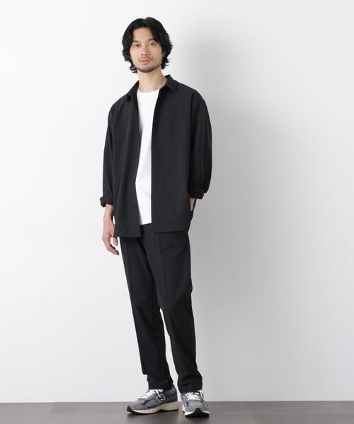 NANO universe（ナノユニバース）の「ライトウェイトストレッチシャツ 長袖（シャツ/ブラウス・メンズ・グレー/ブラック/カーキ・L/M/S）」の7枚目の写真