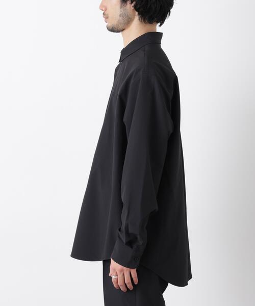 NANO universe（ナノユニバース）の「ライトウェイトストレッチシャツ 長袖（シャツ/ブラウス・メンズ・グレー/ブラック/カーキ・L/M/S）」の10枚目の写真