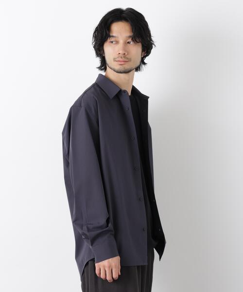 NANO universe（ナノユニバース）の「ライトウェイトストレッチシャツ 長袖（シャツ/ブラウス・メンズ・グレー/ブラック/カーキ・L/M/S）」の18枚目の写真